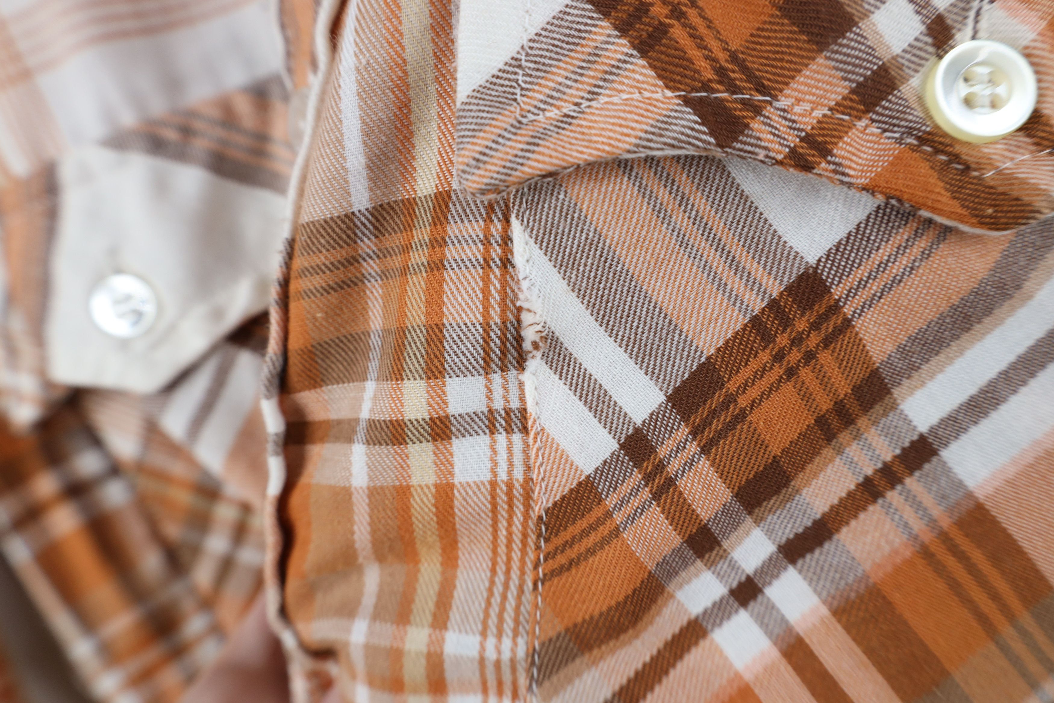 Levi's Vintage 70s Levis Western Cowboy Flannel Button Shirt USA Size US S / EU 44-46 / 1 - 4 Thumbnail