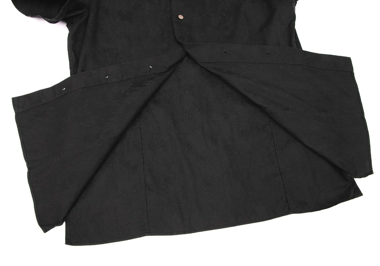 Jean Paul Gaultier Cotton Floral Jacquard Short Sleeve Shirt Black 46 Size US S / EU 44-46 / 1 - 10 Thumbnail