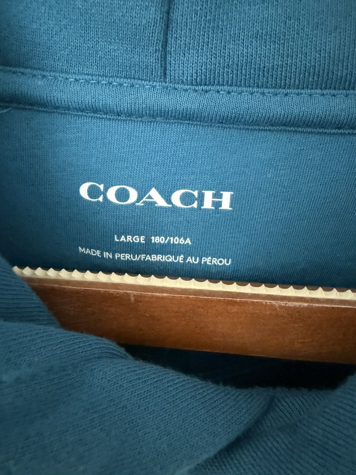 Coach Coach Men's Blue Sapphire Gradient Signature Hoodie Size US L / EU 52-54 / 3 - 3 Thumbnail
