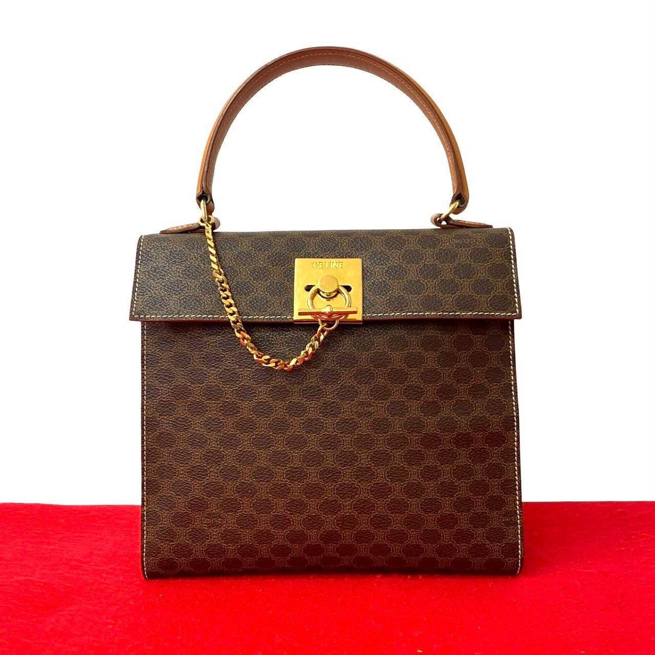 Celine Celine Celine Macadam PVC Leather Handbag Leather Handbag DUTY FREE for USA Size ONE SIZE - 1 Thumbnail