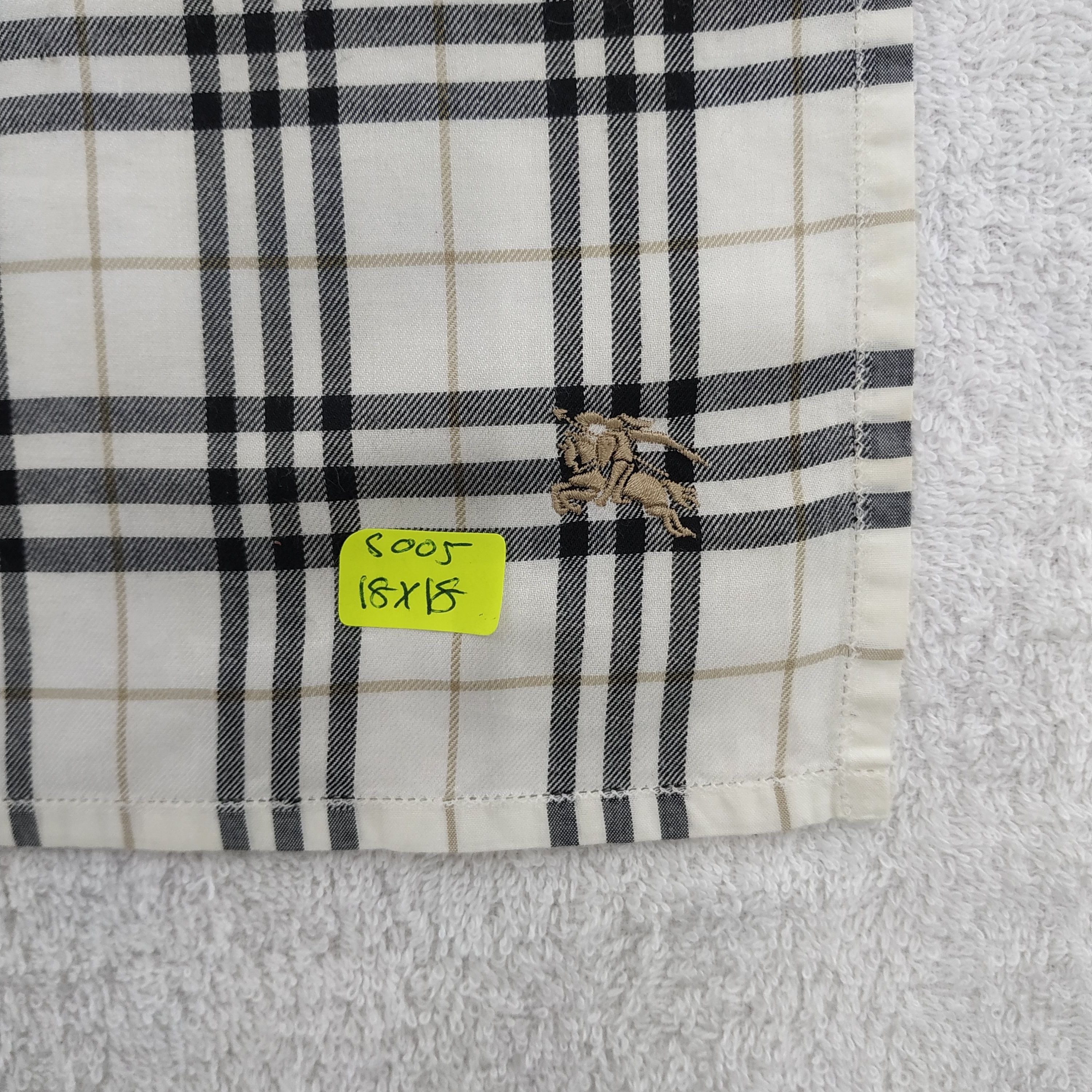 Burberry × Vintage Burberry Bandana / Handkerchief / Neckerchief - S005 Size ONE SIZE - 5 Thumbnail