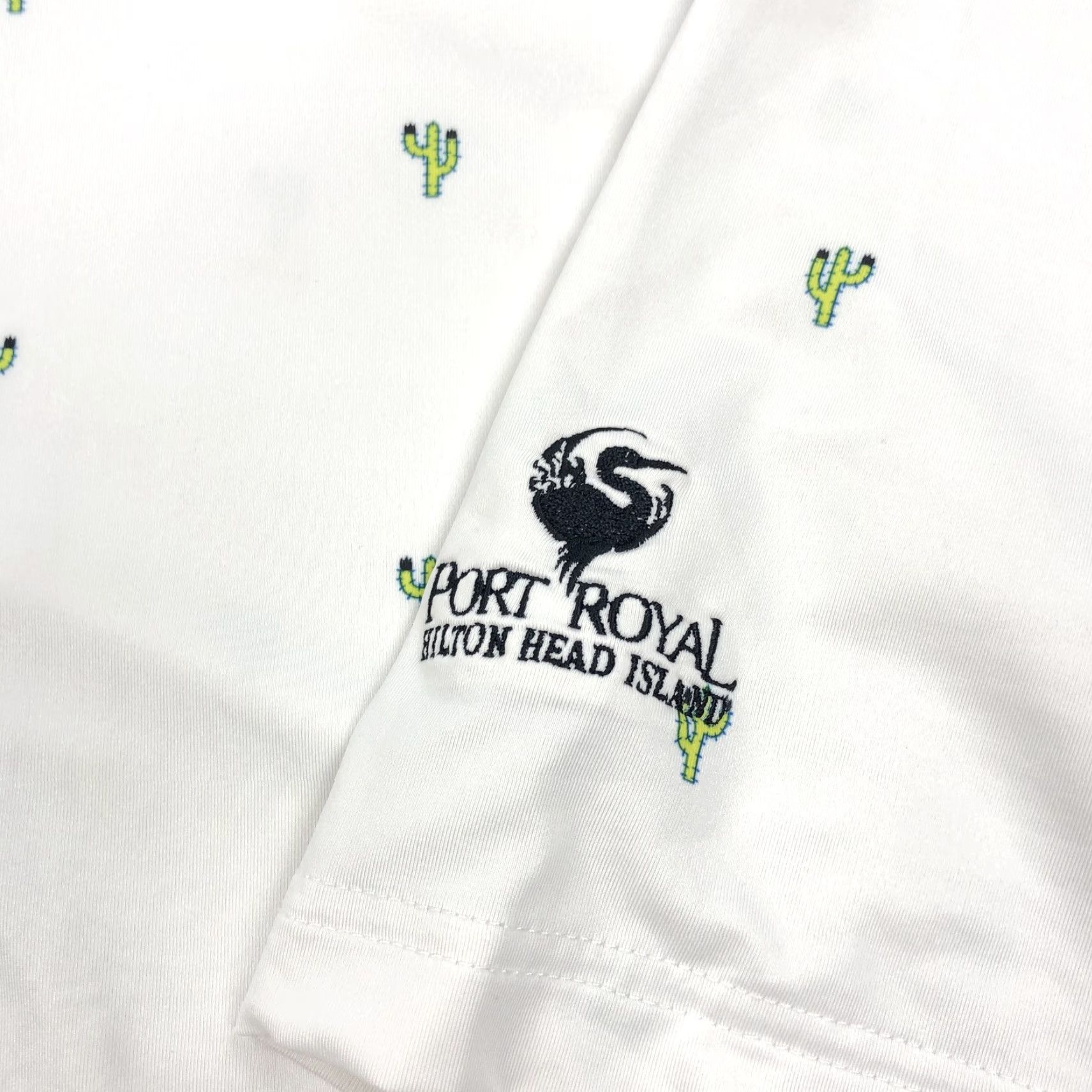 Footjoy FootJoy Polo Shirt Men 2XL White Cactus Print Golf Performance Breathable Moisture Wicking Short Sleeve Shirt Mens Size US XXL / EU 58 / 5 - 6 Thumbnail