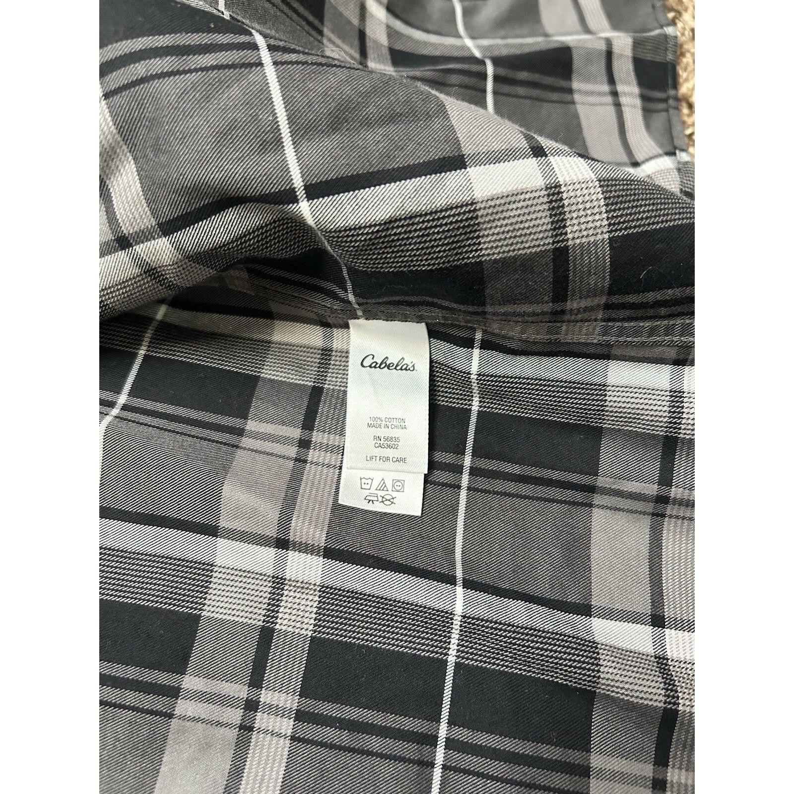 Cabelas Cabela's Mens MT Tall Blue Plaid Button Down Wrinkle Free Size US M / EU 48-50 / 2 - 4 Thumbnail