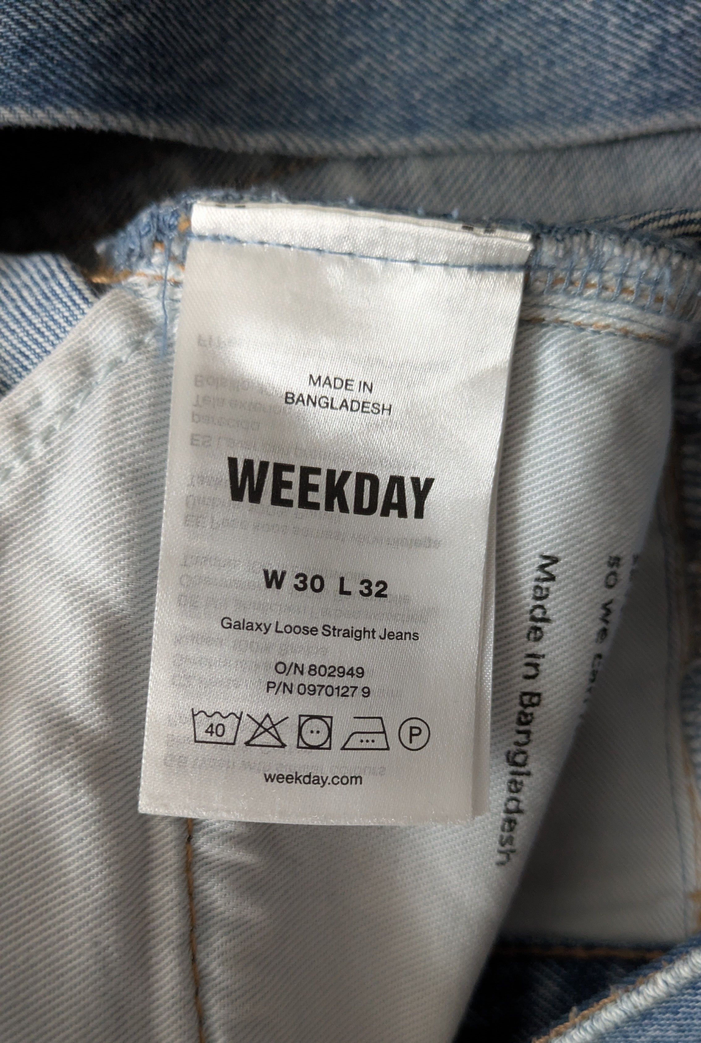Weekday Blue Galaxy Jeans Weekday 30/32 Size US 30 / EU 46 - 4 Thumbnail