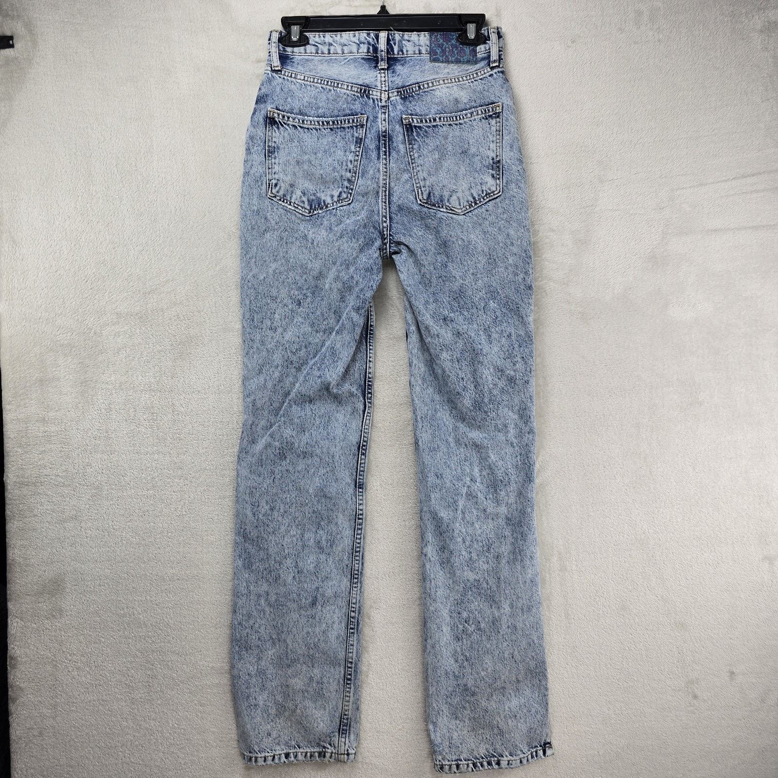 Free People We The Free Jeans Womens 27 Straight Leg Distressed 27x32 Size 27" / US 4 / IT 40 - 8 Thumbnail