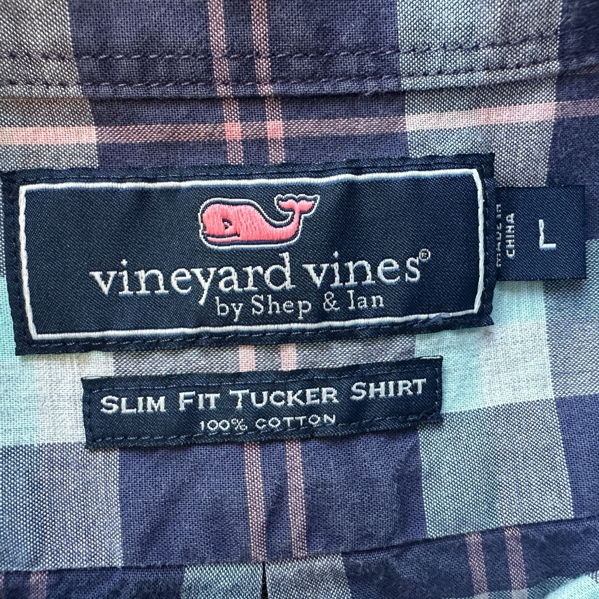 Vineyard Vines Vineyard Vines Mens Large Shirt Slim Fit Tucker Shirt Plaid Size US L / EU 52-54 / 3 - 4 Thumbnail