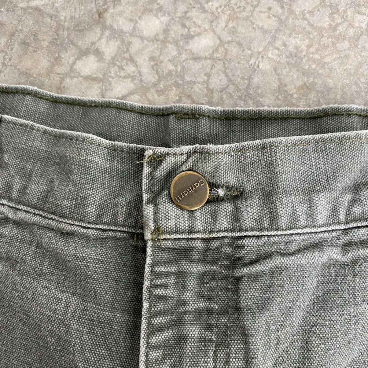 Carhartt VTG Carhartt Faded Moss Green Carpenter Baggy Shorts Jorts Size US 34 / EU 50 - 10 Thumbnail