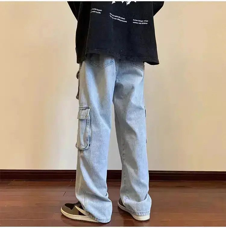 Japanese Brand Retro multi pocket straight leg jeans Size US 32 / EU 48 - 6 Thumbnail