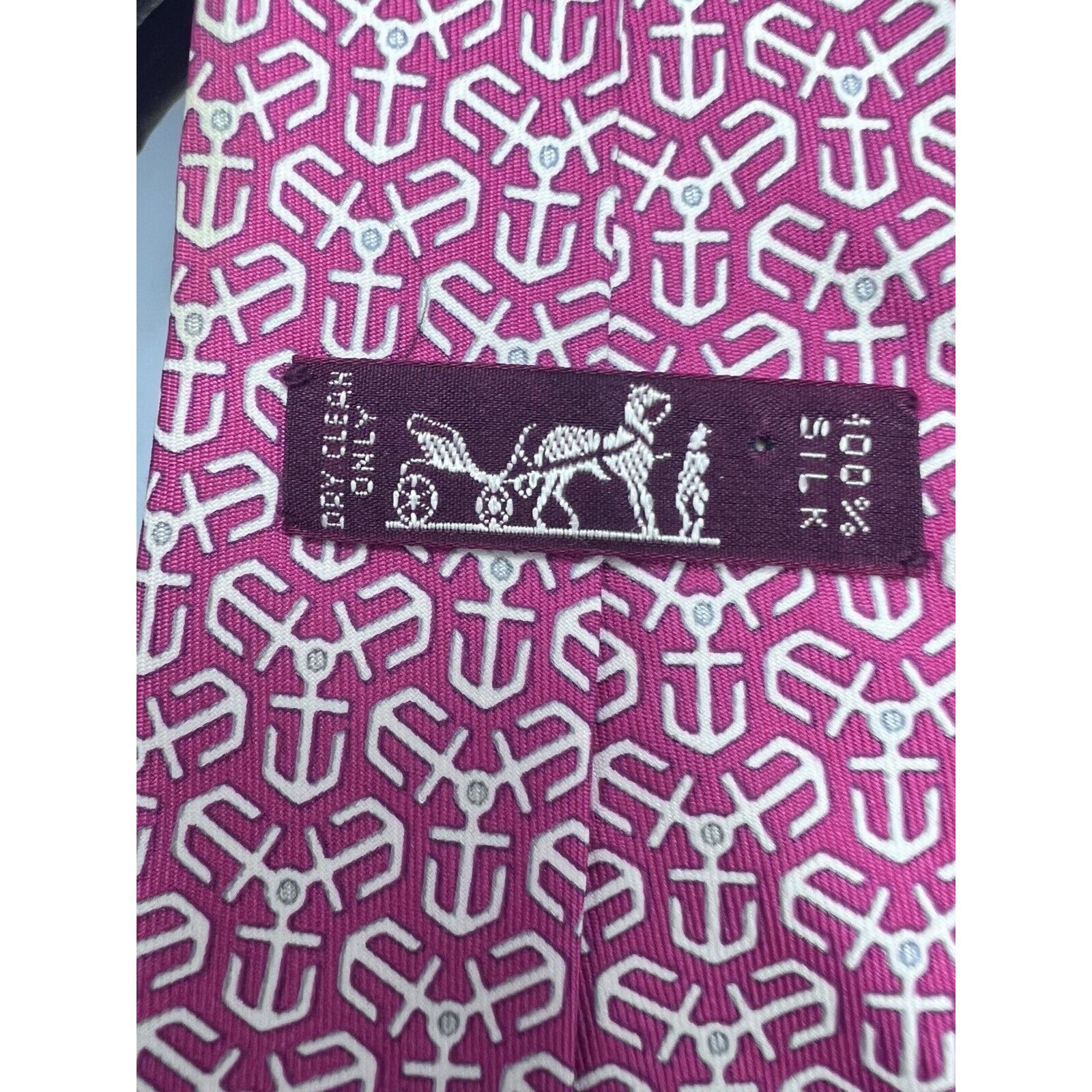 Donald Trump HERMES PARIS (7128 FA) MEN'S TIE 100% SILK MADE IN FRANCE Size ONE SIZE - 4 Thumbnail