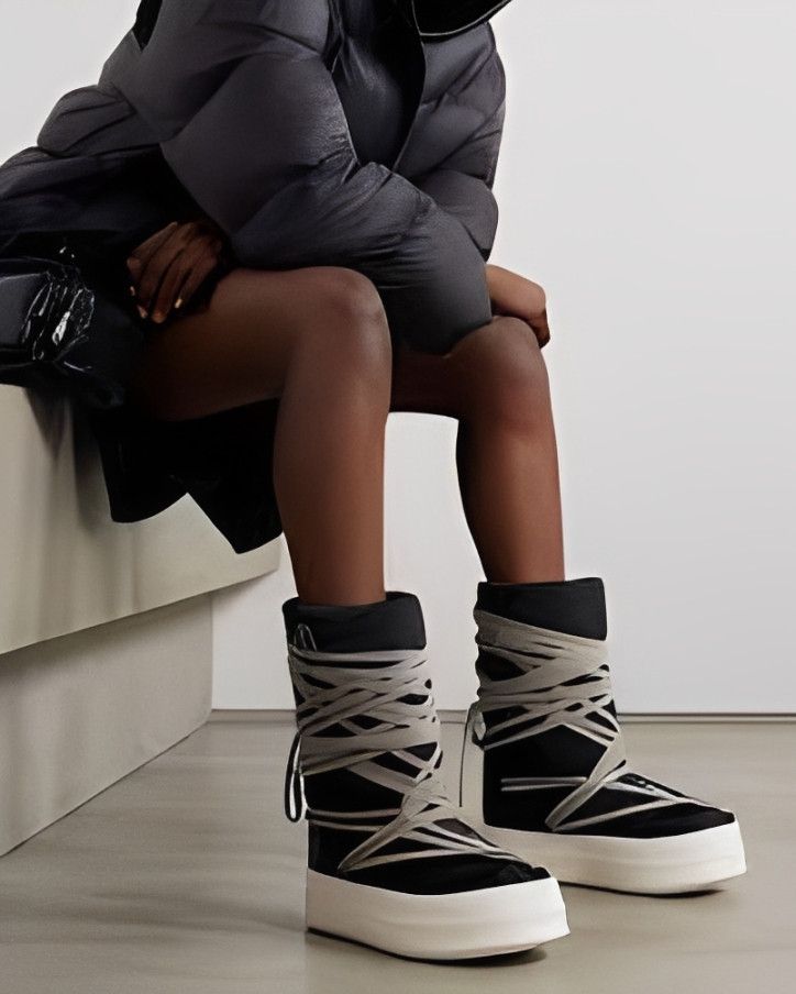 Moncler × Rick Owens RICK OWENS × MONCLER BIGROCKS PADDED BOOTS Size US 10 / EU 43 - 1 Thumbnail