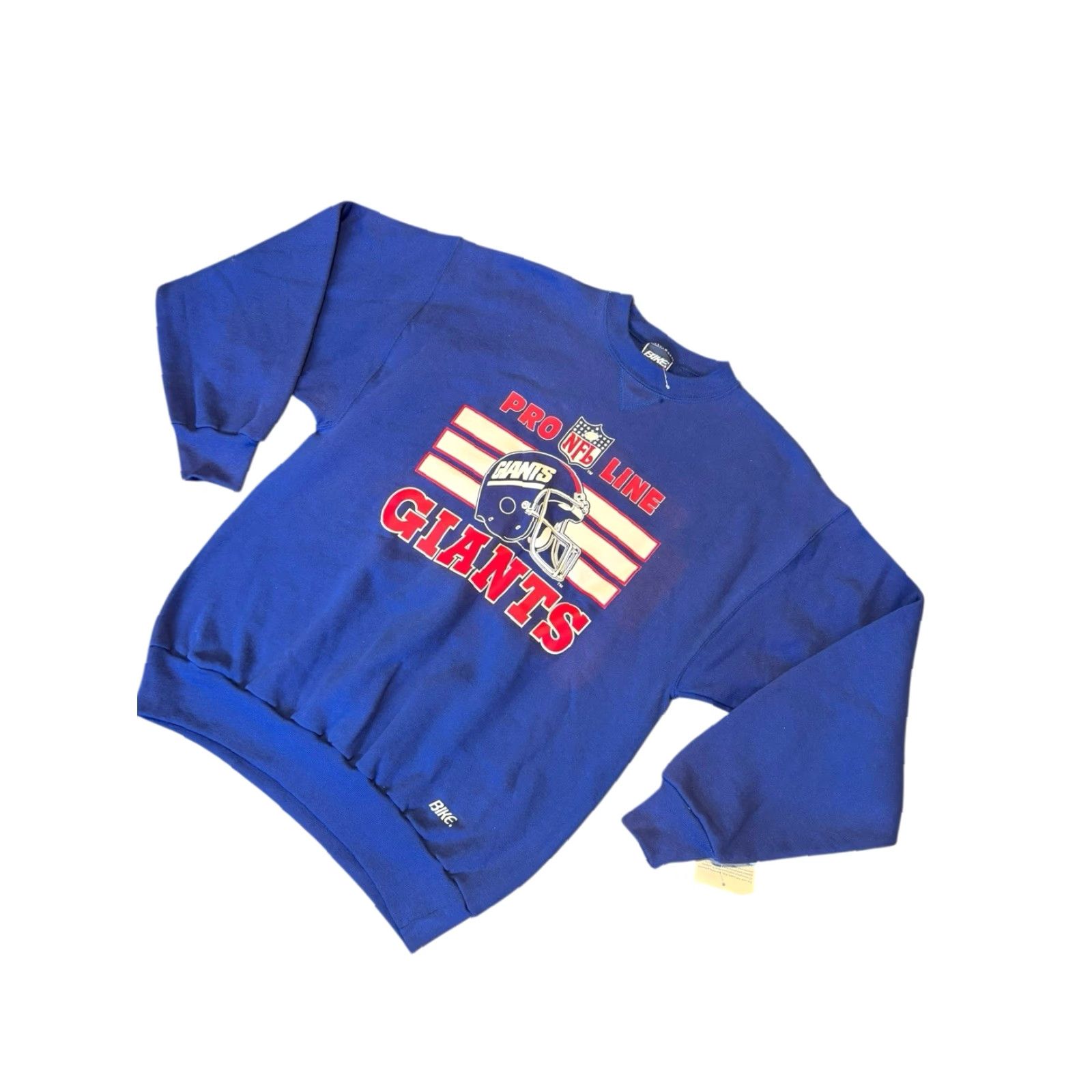 NFL VINTAGE Bike Pro Line 90s New York Giants Mens Blue Sweatshirt L NFL NWT DS Size US L / EU 52-54 / 3 - 5 Thumbnail