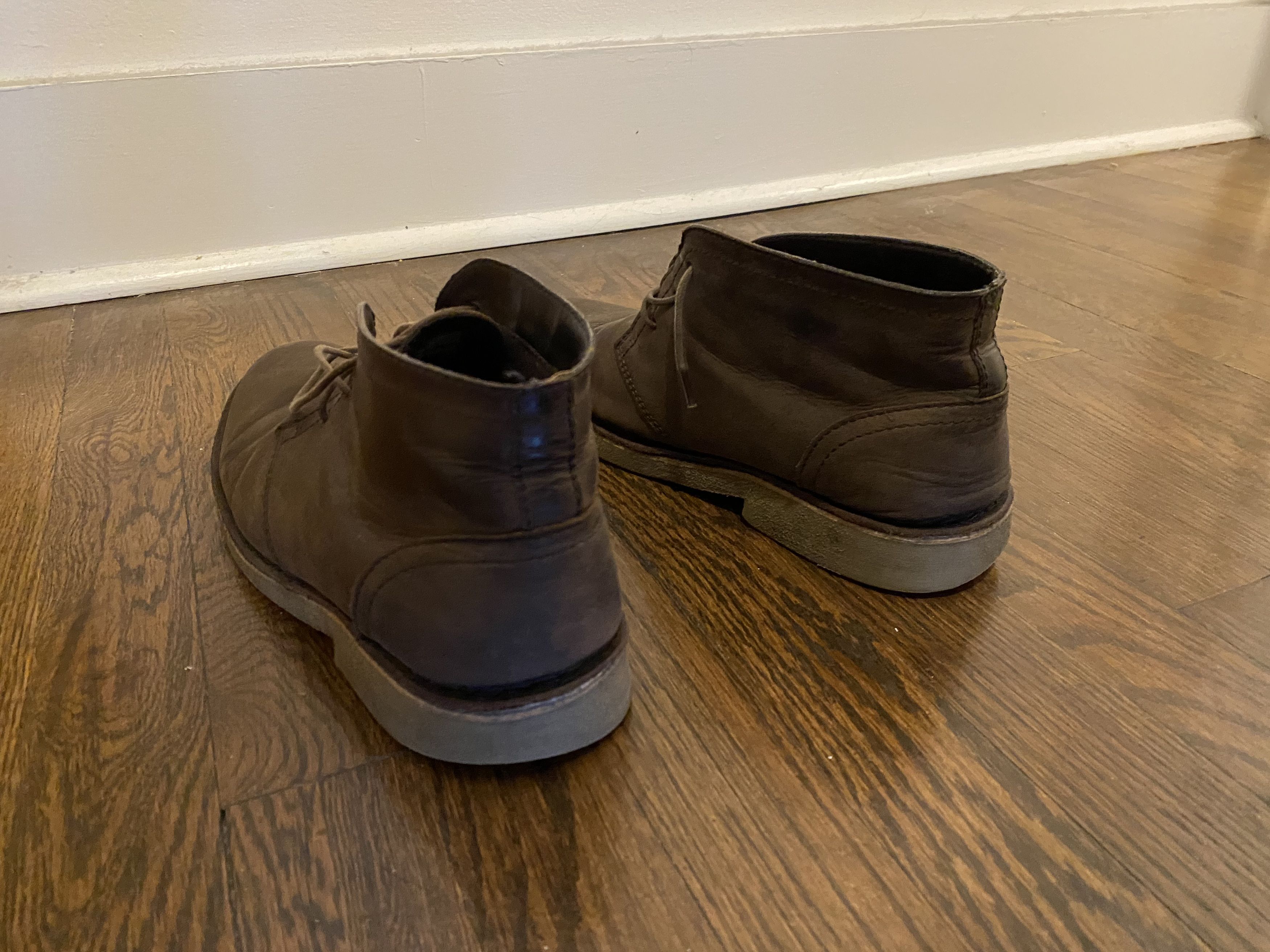 Crevo Andrew Marc Leather Chukka Boots Mens Brown Size 9 Medium Size US 9 / EU 42 - 4 Thumbnail