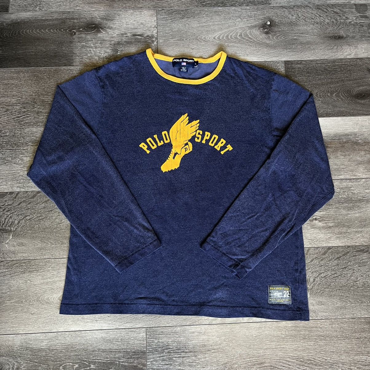 Polo Ralph Lauren Vintage 2000s Polo Ralph Lauren Sport P Wing Longsleeve Tee Size US L / EU 52-54 / 3 - 1 Thumbnail