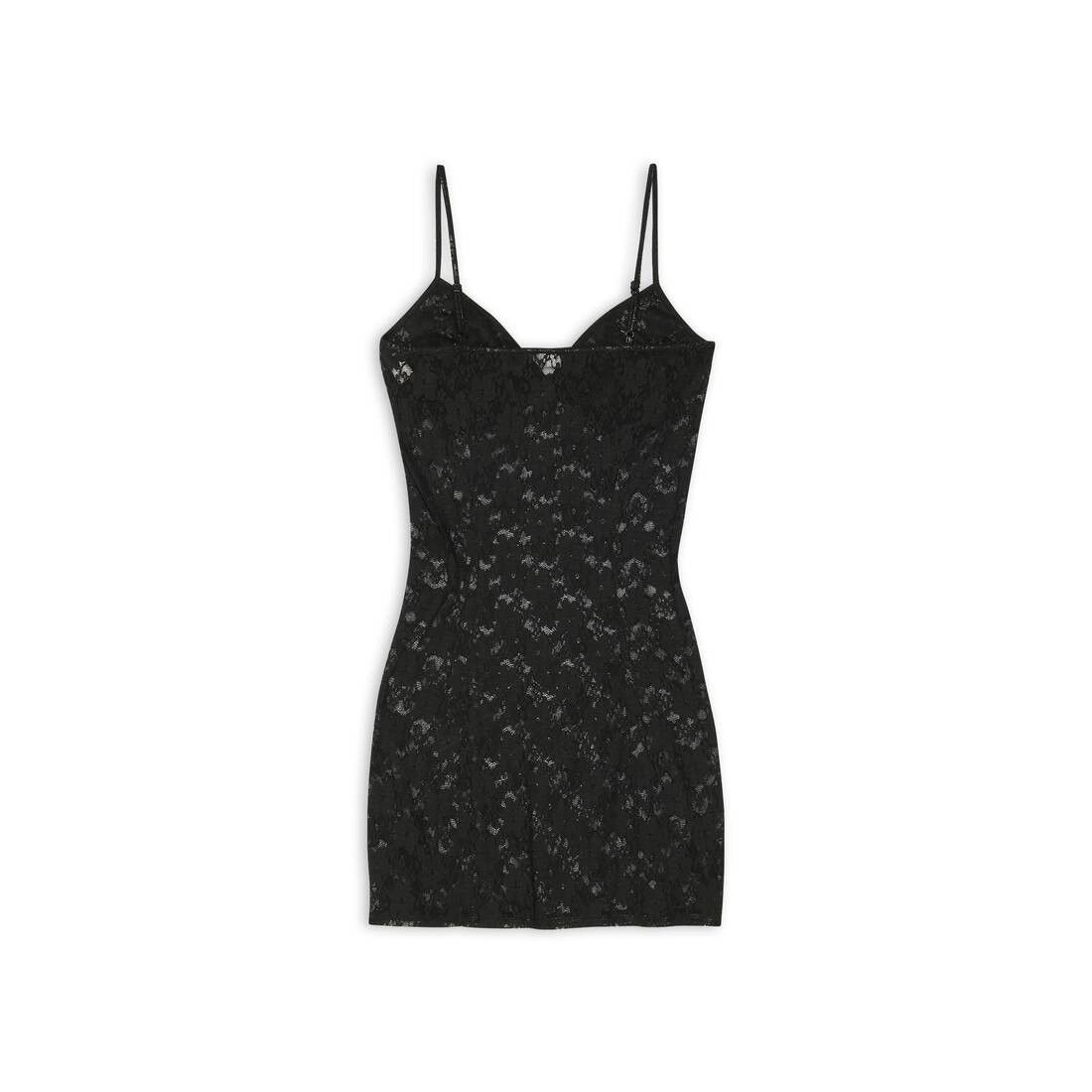 Balenciaga o1tr1nto1125 Short Lace Dress in Black Size S / US 4 / IT 40 - 3 Thumbnail