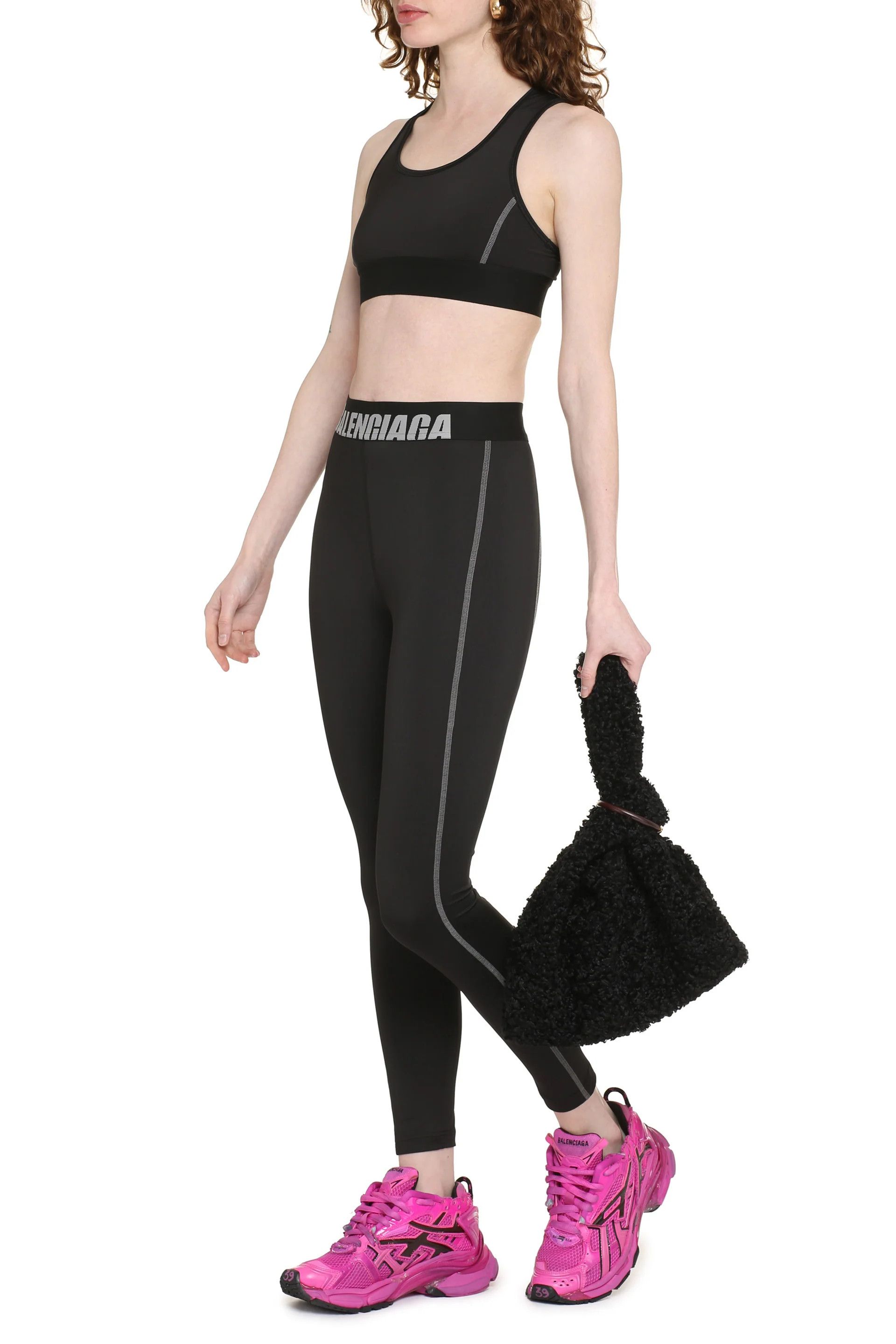 Balenciaga o1y0625 Size : L / Sports Bra in Black Size ONE SIZE - 3 Thumbnail