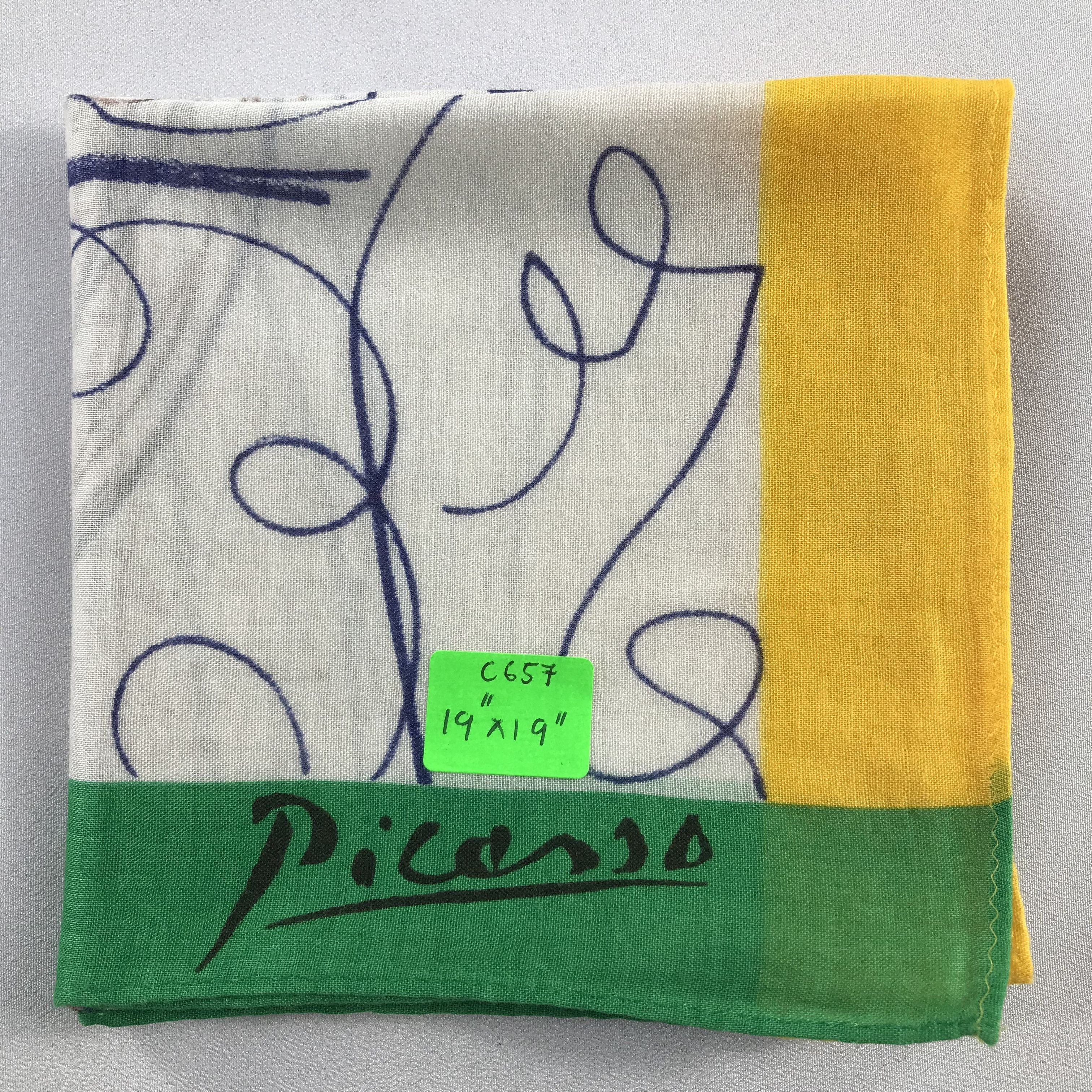 Paloma Picasso Picasso Handkerchief / Bandana / Neckerchief C657 Size ONE SIZE - 7 Thumbnail