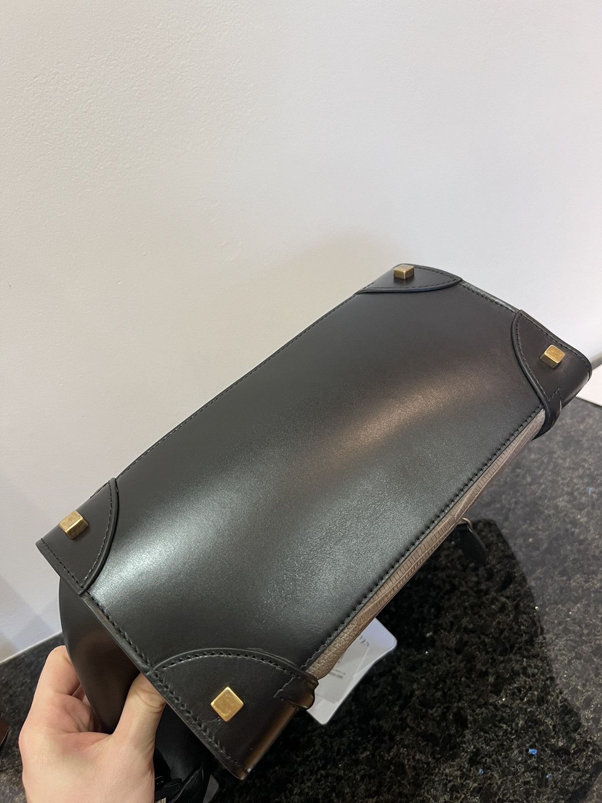 Celine Mini Luggage Leather and Lizard