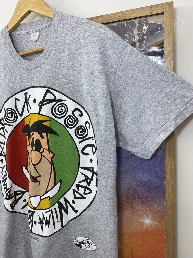 Vintage 1993 Vintage The Flintstones Stussy Design Parody T Shirt Size US XL / EU 56 / 4 - 6 Thumbnail
