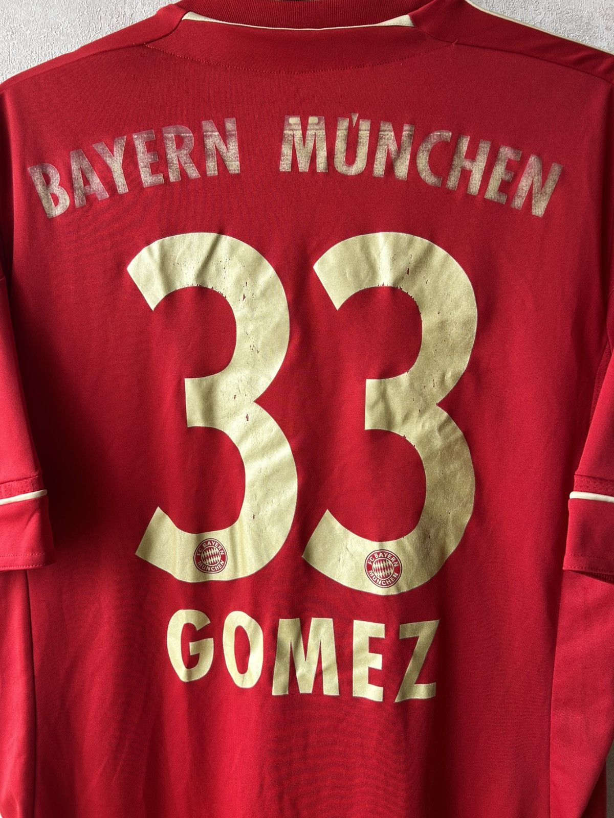 Adidas 2011/12 Adidas Bayern Munich #33 Gomez Home Soccer Jersey Size US M / EU 48-50 / 2 - 7 Thumbnail
