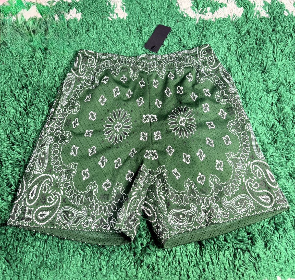 Bravest Studios Bravest Studio Screen Printed Paisley Two-Tone Green SMALL Size US 30 / EU 46 - 2 Thumbnail