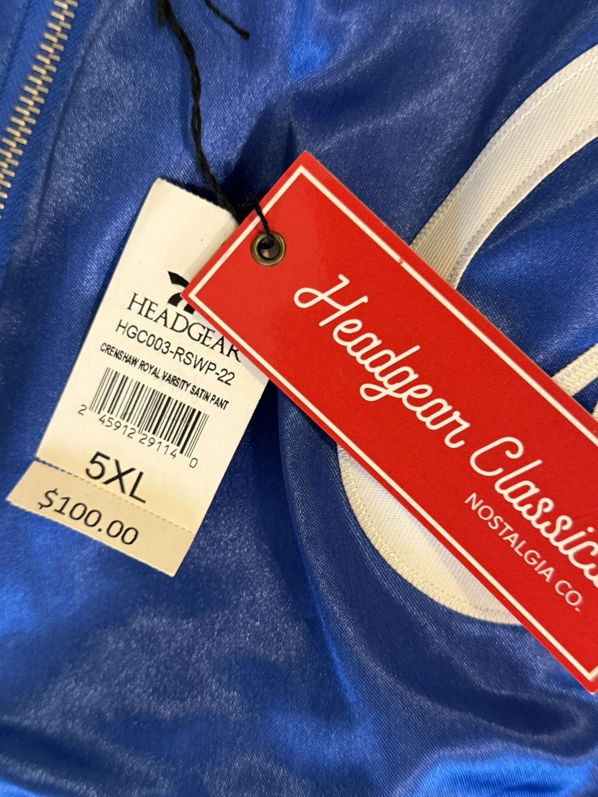 Other HGC Crenshaw blue varsity satin track pants Size: 5X Size US 44 / EU 60 - 2 Thumbnail