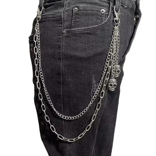 Jewelry Multilayer Tassel Skull Waist Chain Link Size ONE SIZE - 1 Thumbnail