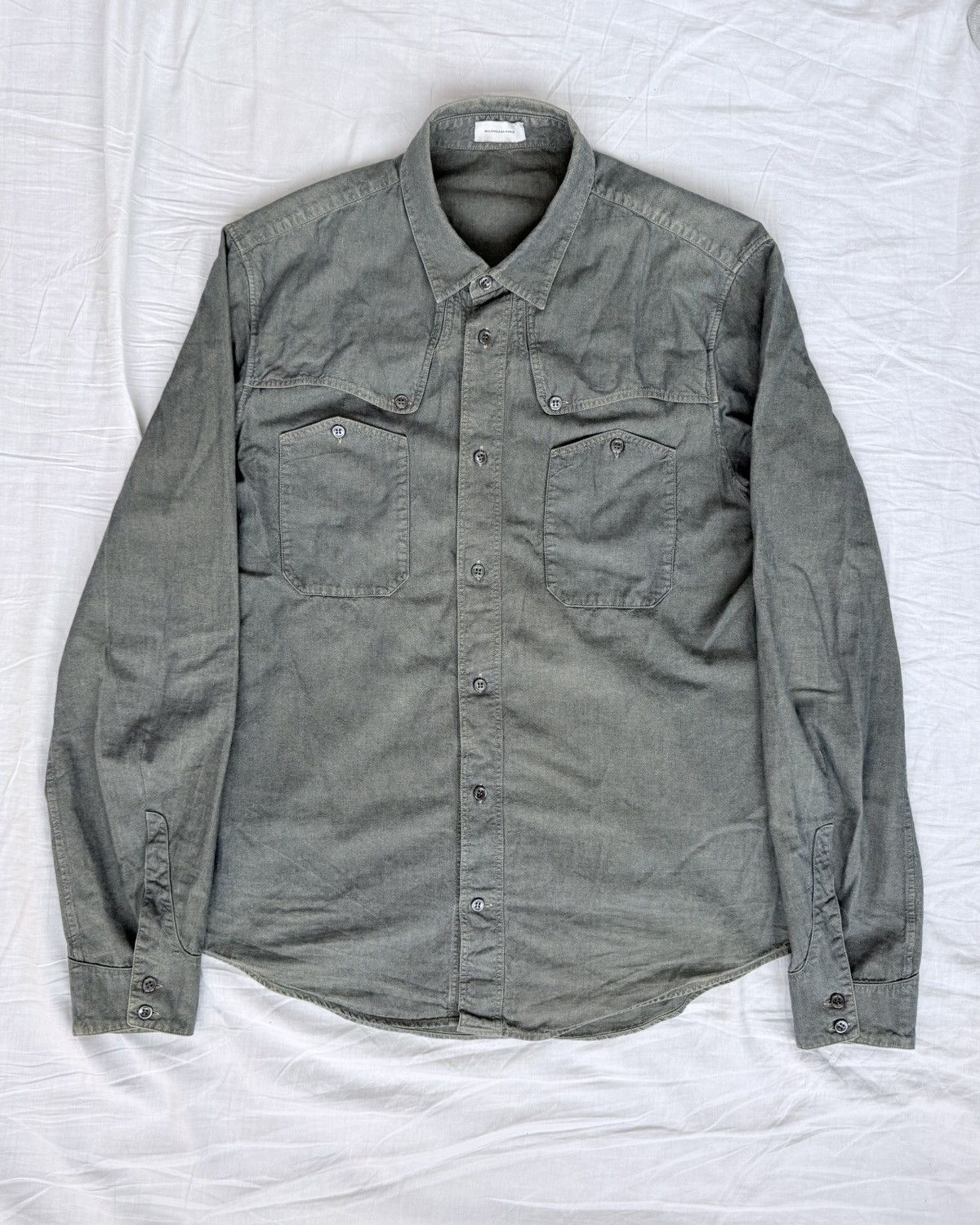 Balenciaga Balenciaga by Nicolas Ghesquière 2010 Military Button Up Size US M / EU 48-50 / 2 - 1 Thumbnail