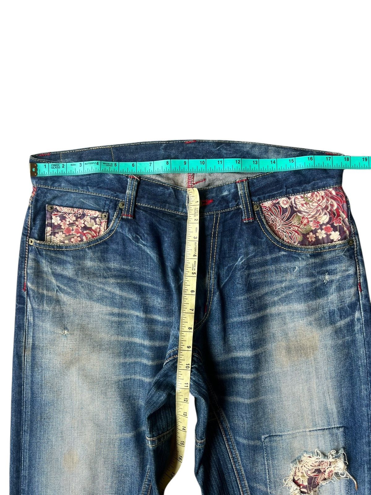 Eternal ETERNAL Distressed Aging Mud Hybrid Denim Loose Jeans Size US 34 / EU 50 - 4 Thumbnail