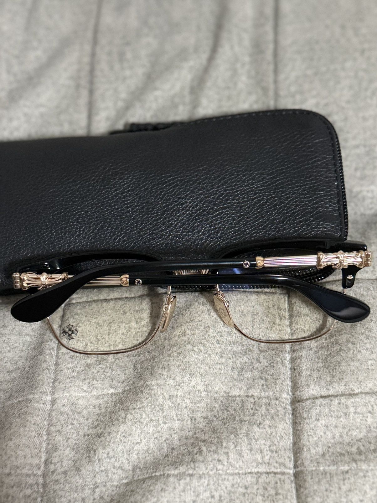Chrome Hearts Chrome Hearts Bonennoisseur II Gold Plated Eyewear Size ONE SIZE - 10 Thumbnail