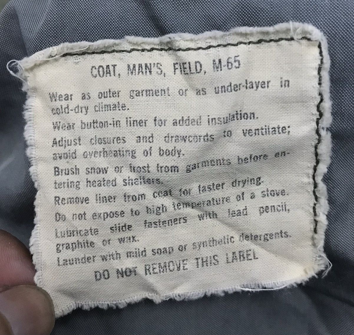 Vintage M65 Field Jacket In Original Vietnam War Uniforms Tuy-Hoarun Size US M / EU 48-50 / 2 - 17 Thumbnail