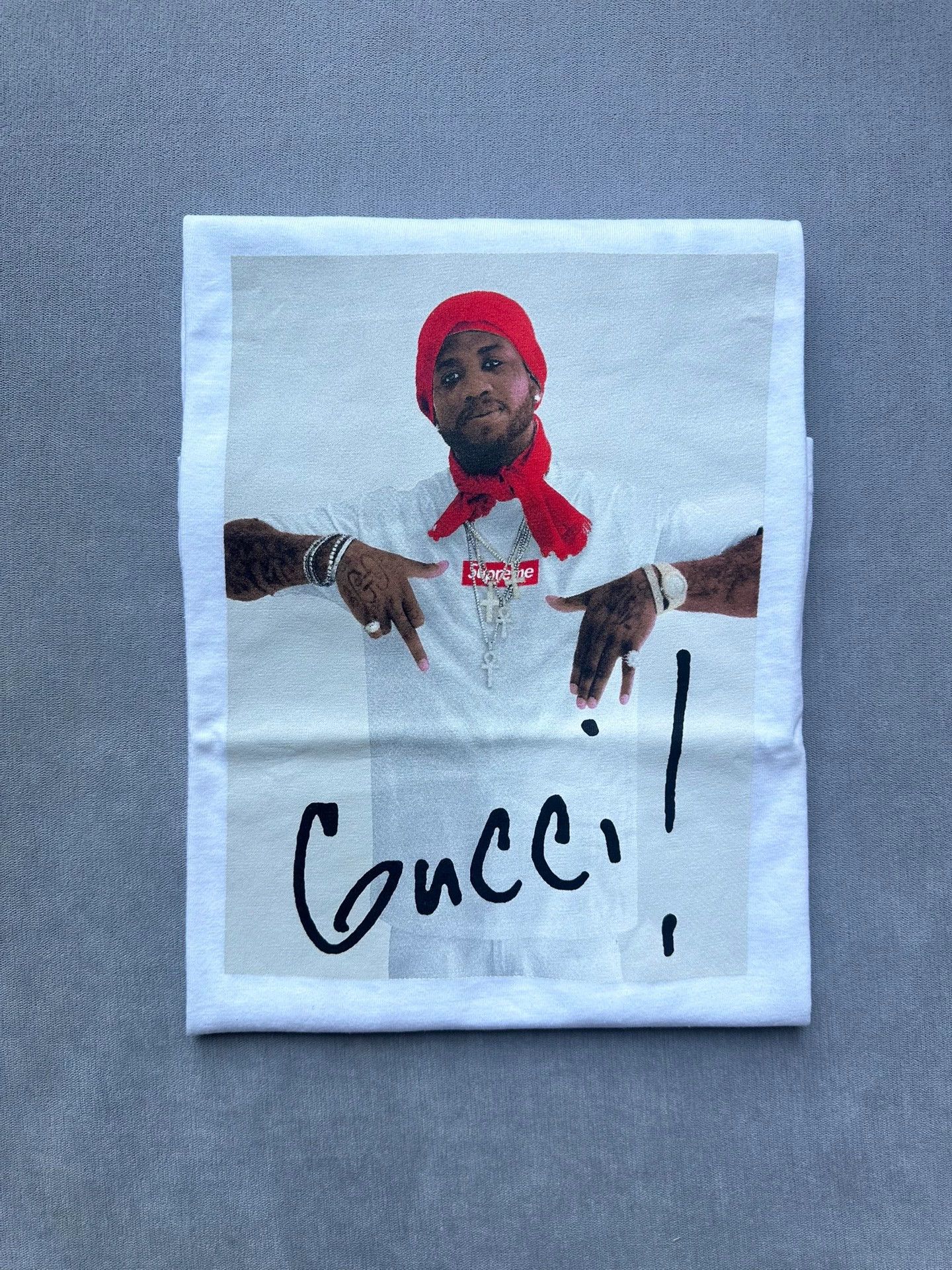 Gucci Supreme 16FW Gucci Mane White S Tee New Tag Rare Unoxid Size US S / EU 44-46 / 1 - 1 Thumbnail