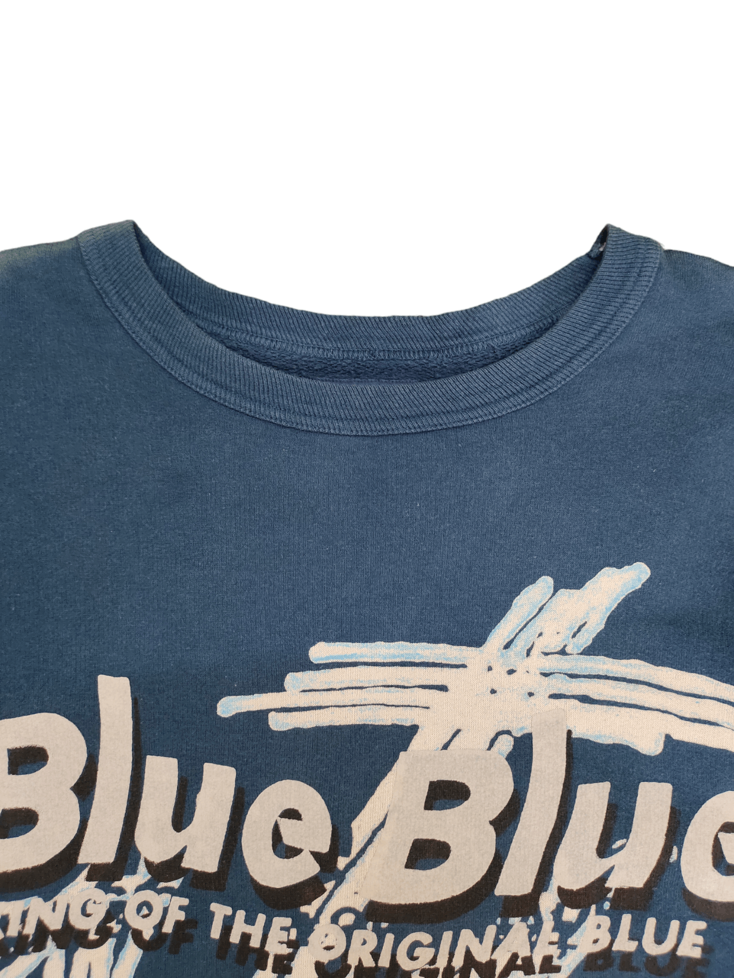 Blue Blue Japan Vintage 90s Blue Blue Japan Spell Out Anchor Logo Sweatshirt Size US L / EU 52-54 / 3 - 4 Thumbnail