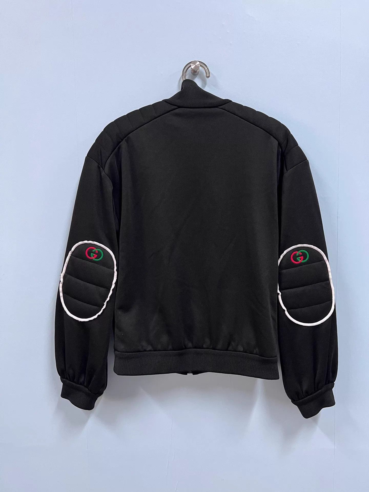 Gucci Gucci Black Red Green Logo Zip-Up Jacket XXS Size XXS / US 00 / IT 34 - 2 Thumbnail