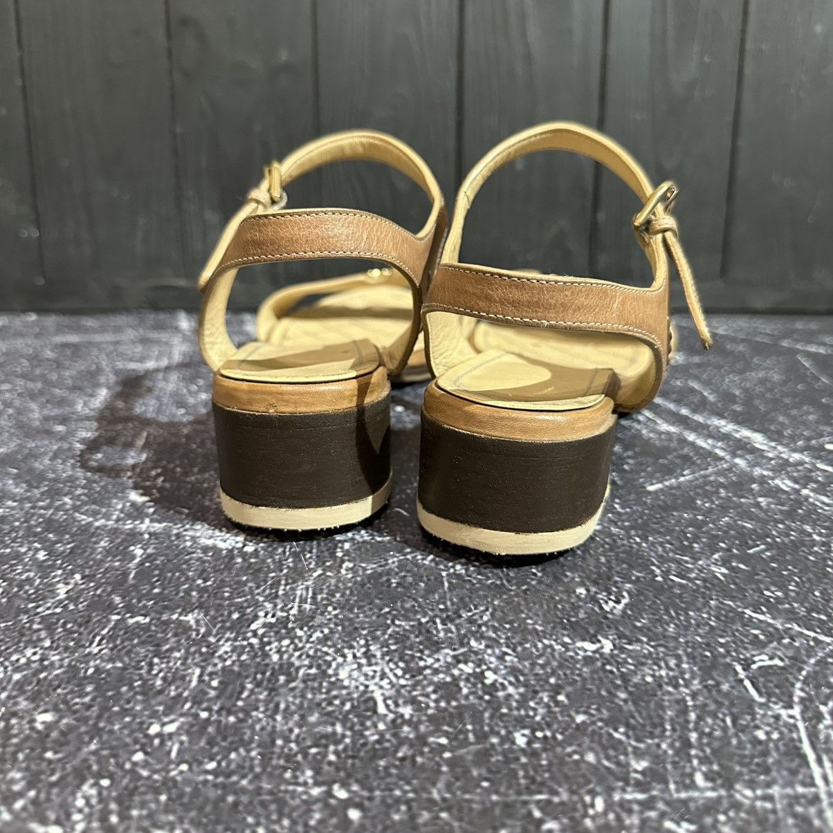 Chanel VINTAGE CHANEL - Women’s Leather Sandals Size 39.5 Size US 9.5 / IT 39.5 - 10 Thumbnail