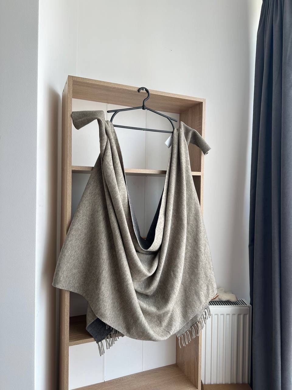 SERAPHIN × Vintage Vintage Poncho Cardigan Seraphin Gray Size US L / EU 52-54 / 3 - 13 Thumbnail