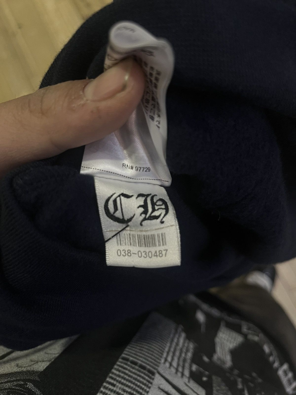 Chrome Hearts NEW CHROME HEARTS NAVY FLORAL PULLOVER Size US L / EU 52-54 / 3 - 6 Thumbnail