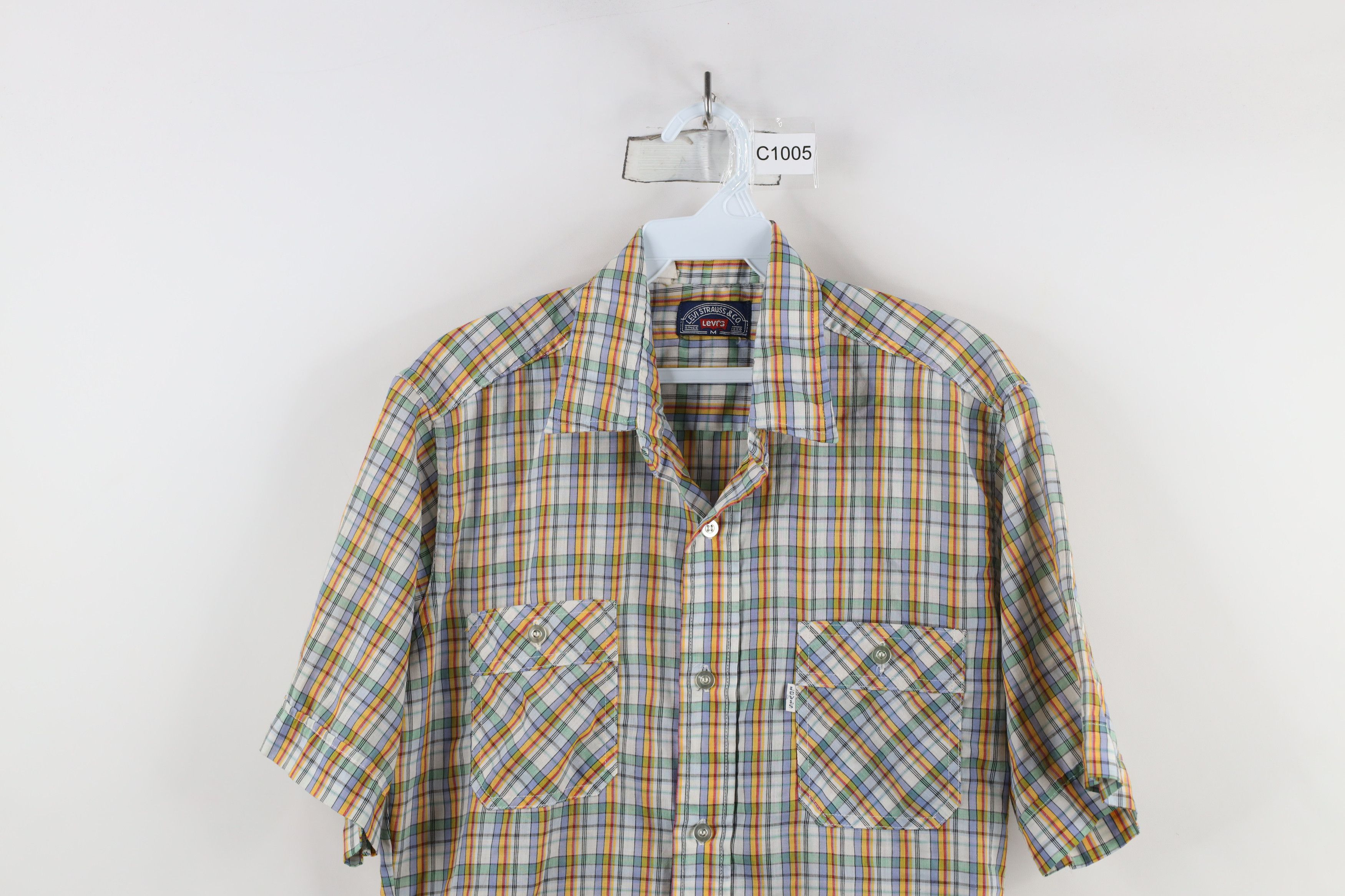 Levi's × Vintage Vintage 70s Levis Western Short Sleeve Button Shirt USA Size US M / EU 48-50 / 2 - 2 Thumbnail