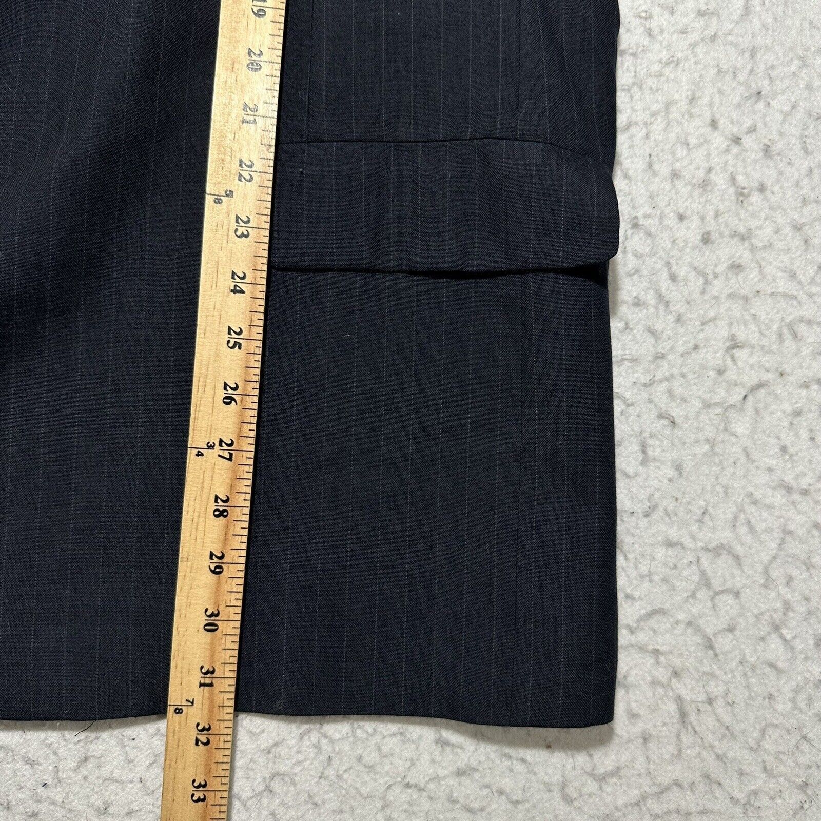 Other Vintage Kuppenheimer 50R Blue Pinstripe Suit Jacket Blazer Size 50R - 11 Thumbnail