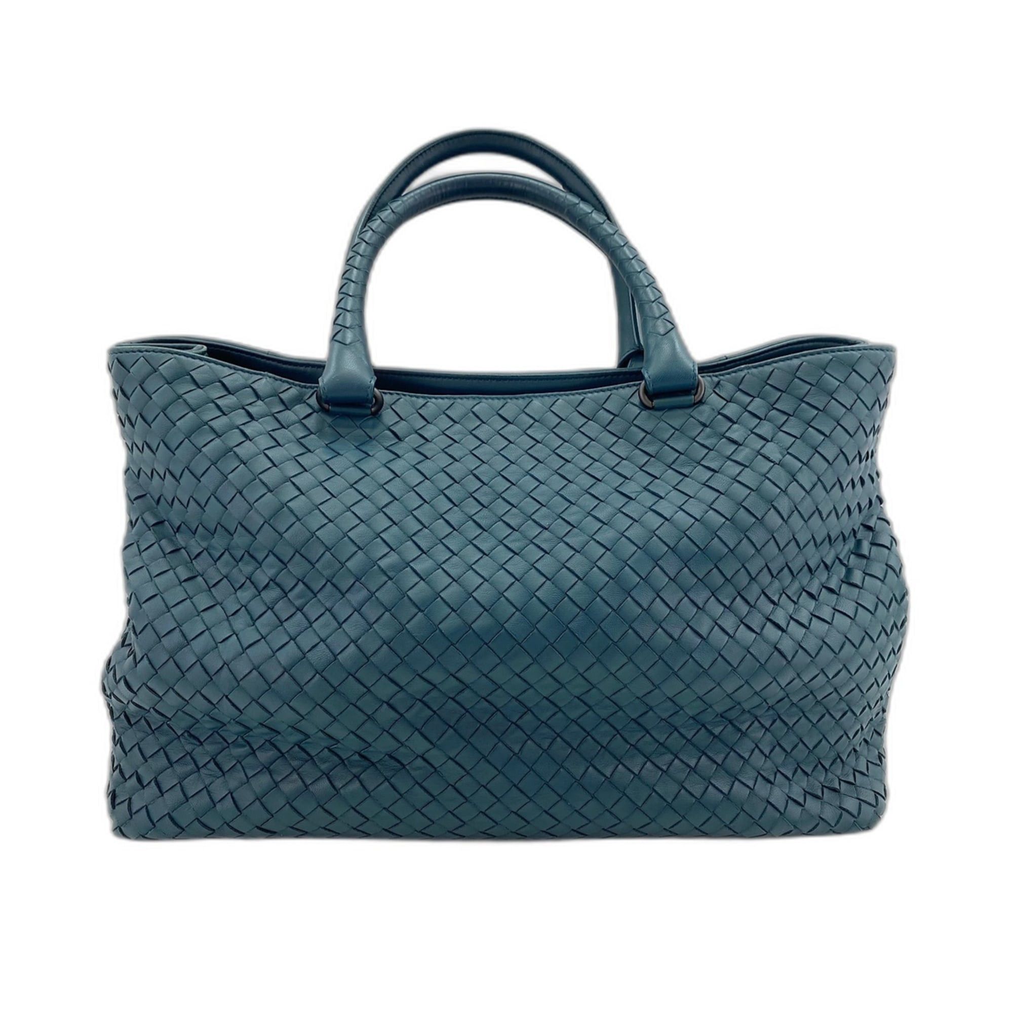 Bottega Veneta Intrecciato Handbag, Green, Women's