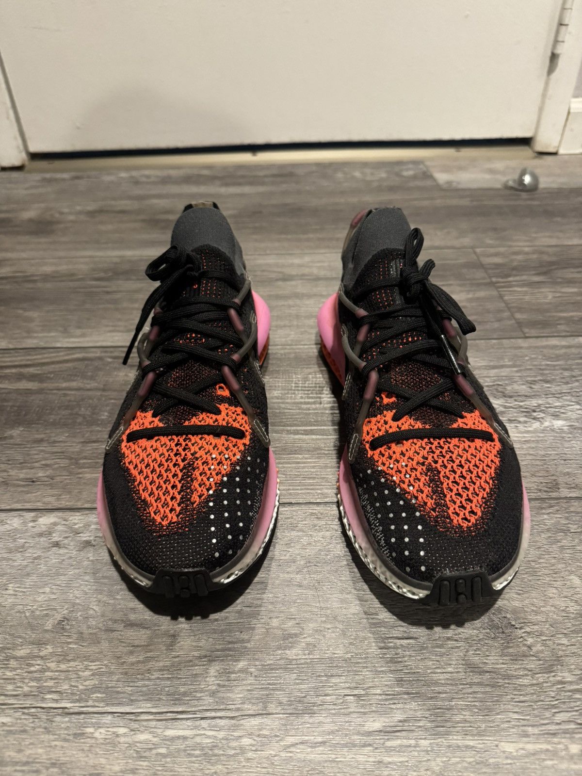 Adidas ADIDAS 4D FUSIO - BLACK / GREY / PINK / ORANGE - FX6131 Size US 10.5 / EU 43-44 - 2 Thumbnail