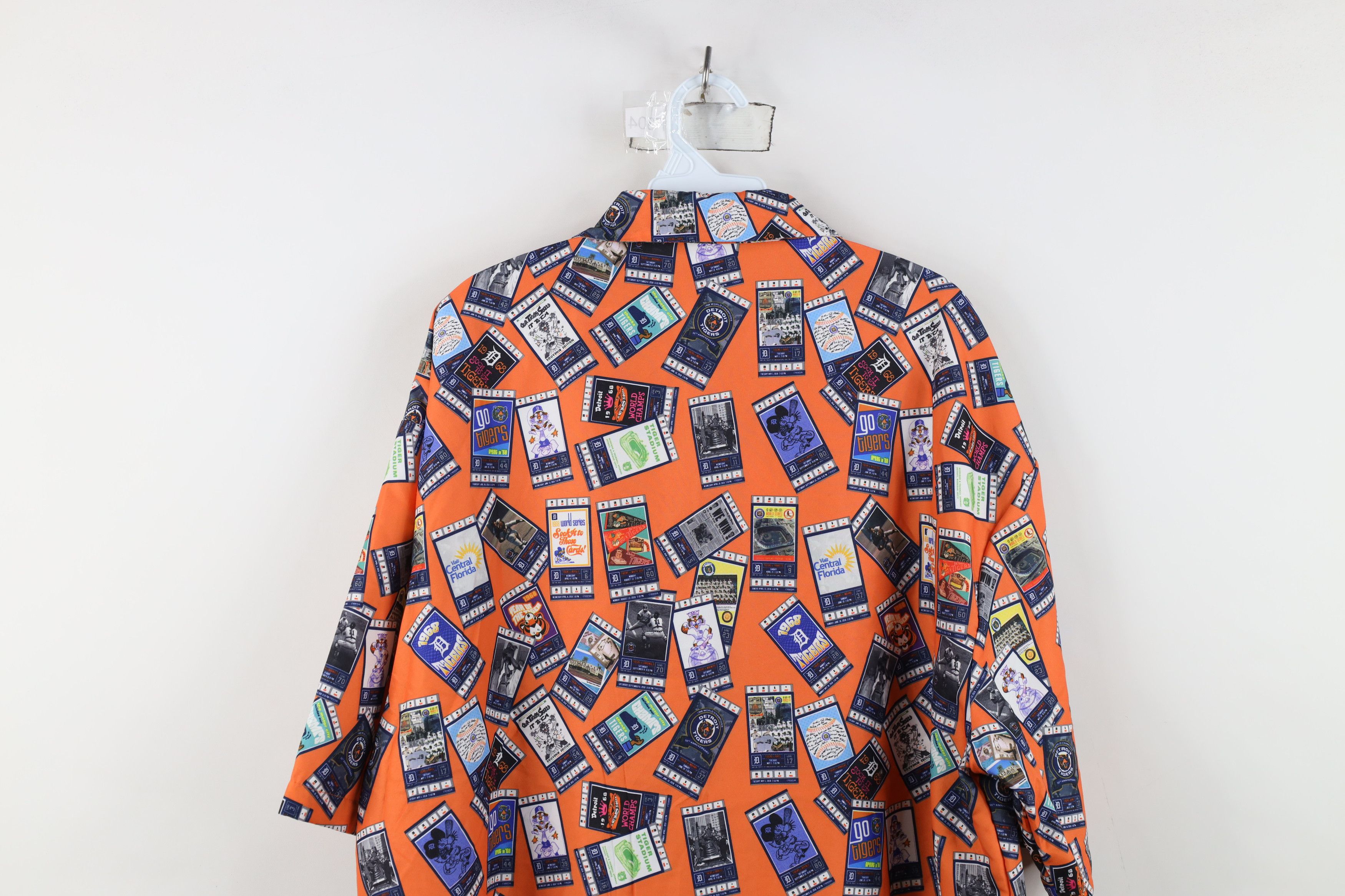 Vintage Vintage Baseball All Over Print Camp Collar Button Shirt Size US XXL / EU 58 / 5 - 10 Thumbnail