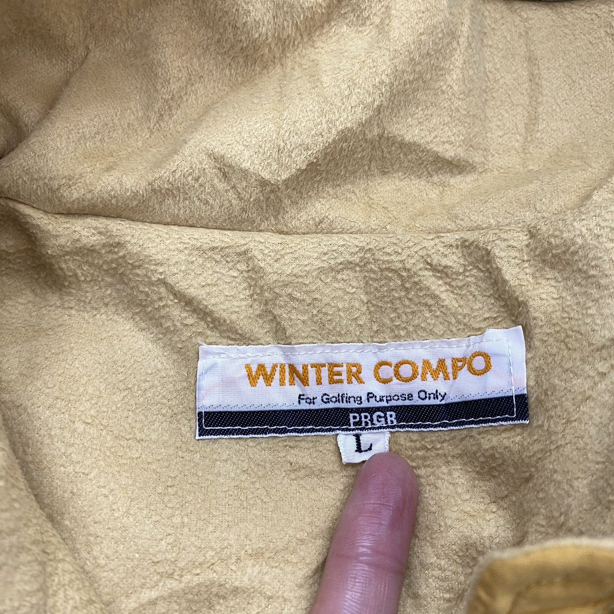 Vintage Vintage WINTER COMPO Half Zipper Yellow Fleece Golfing Size US L / EU 52-54 / 3 - 4 Thumbnail