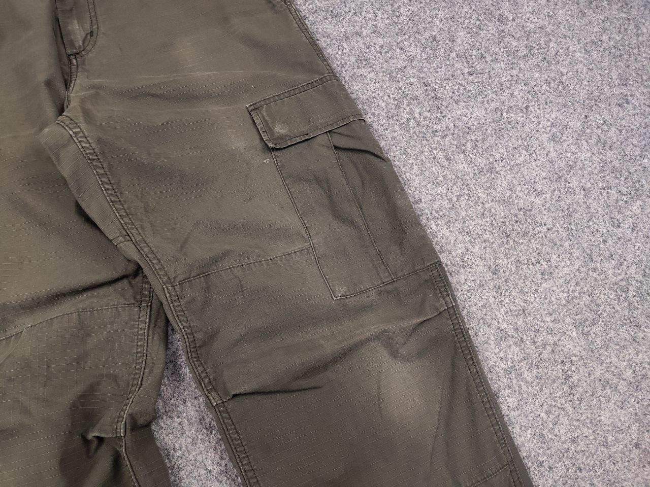 Carhartt Vintage Carhartt Green Ripstop Faded Cargo Pants Y2k Style Size US 34 / EU 50 - 12 Thumbnail