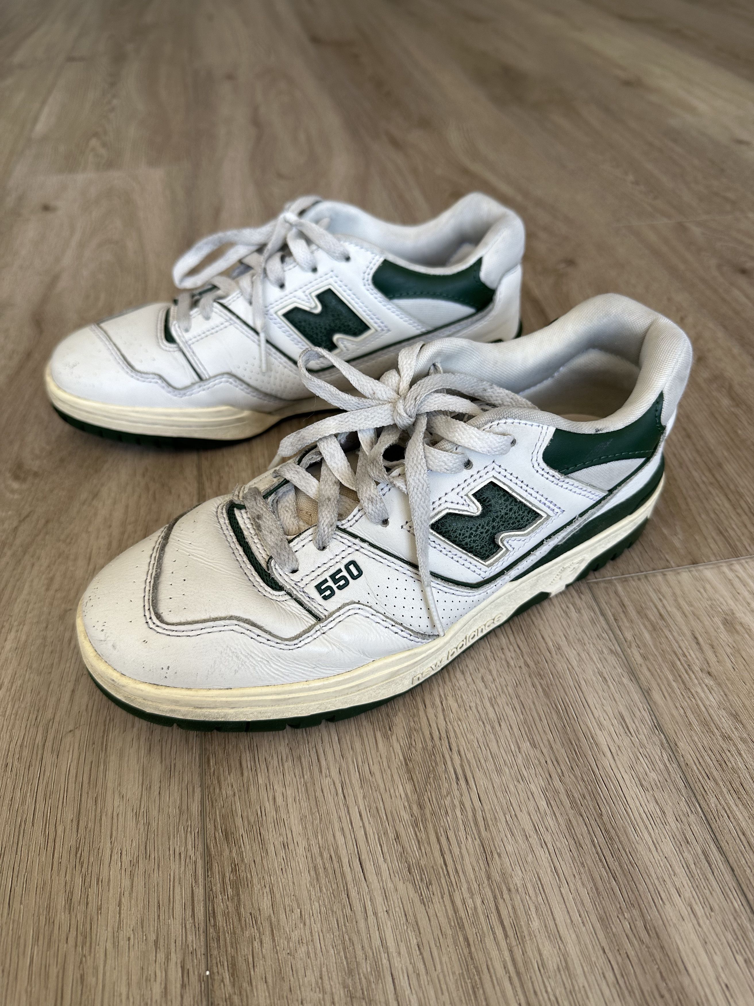 Aime Leon Dore × New Balance New Balance 550 Aime Leon Dore White Green (Size 8) Size US 8 / EU 41 - 2 Thumbnail