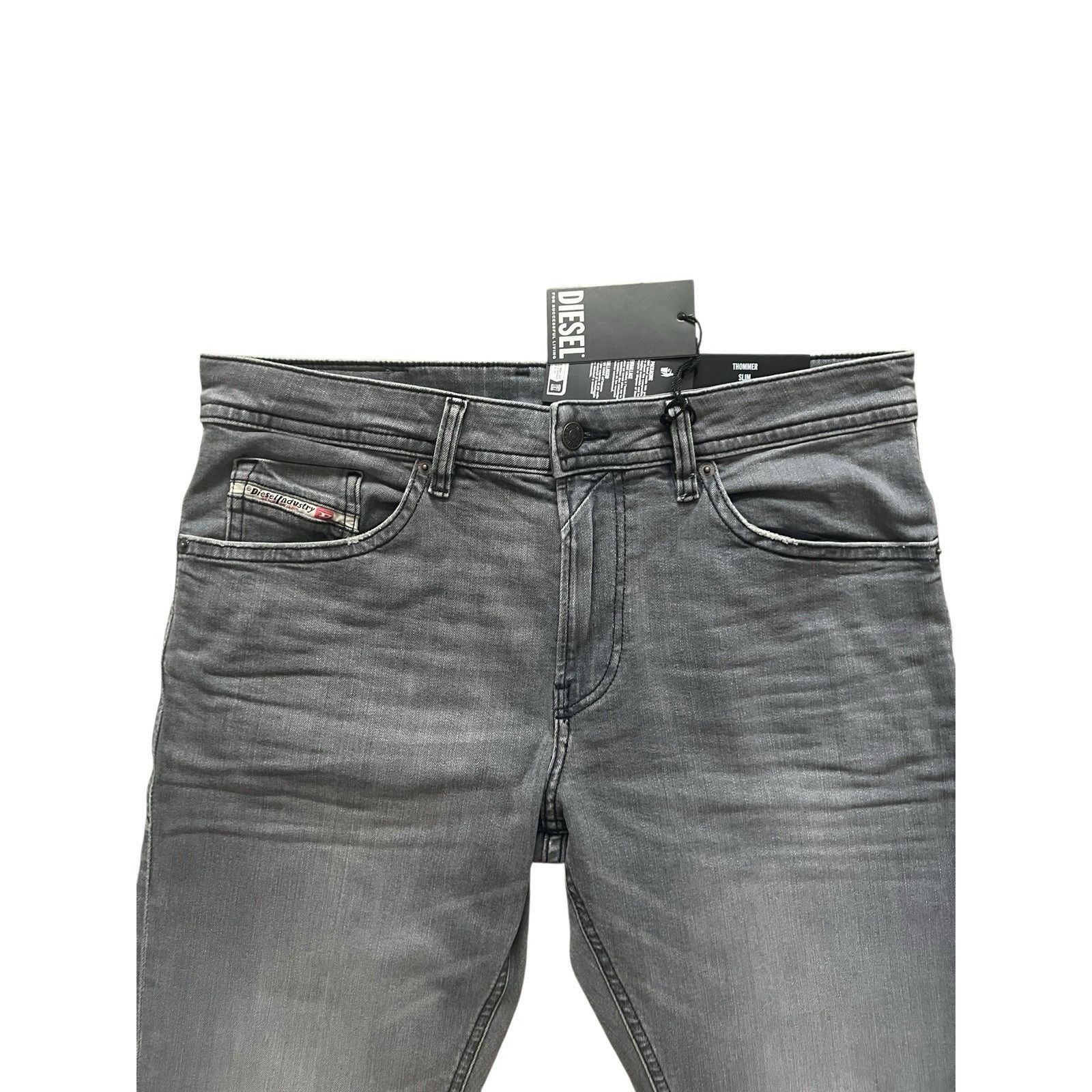 Diesel Diesel Mens Thommer Slim Fit Jeans RB068 Grey Size 34/32 Size US 34 / EU 50 - 2 Thumbnail