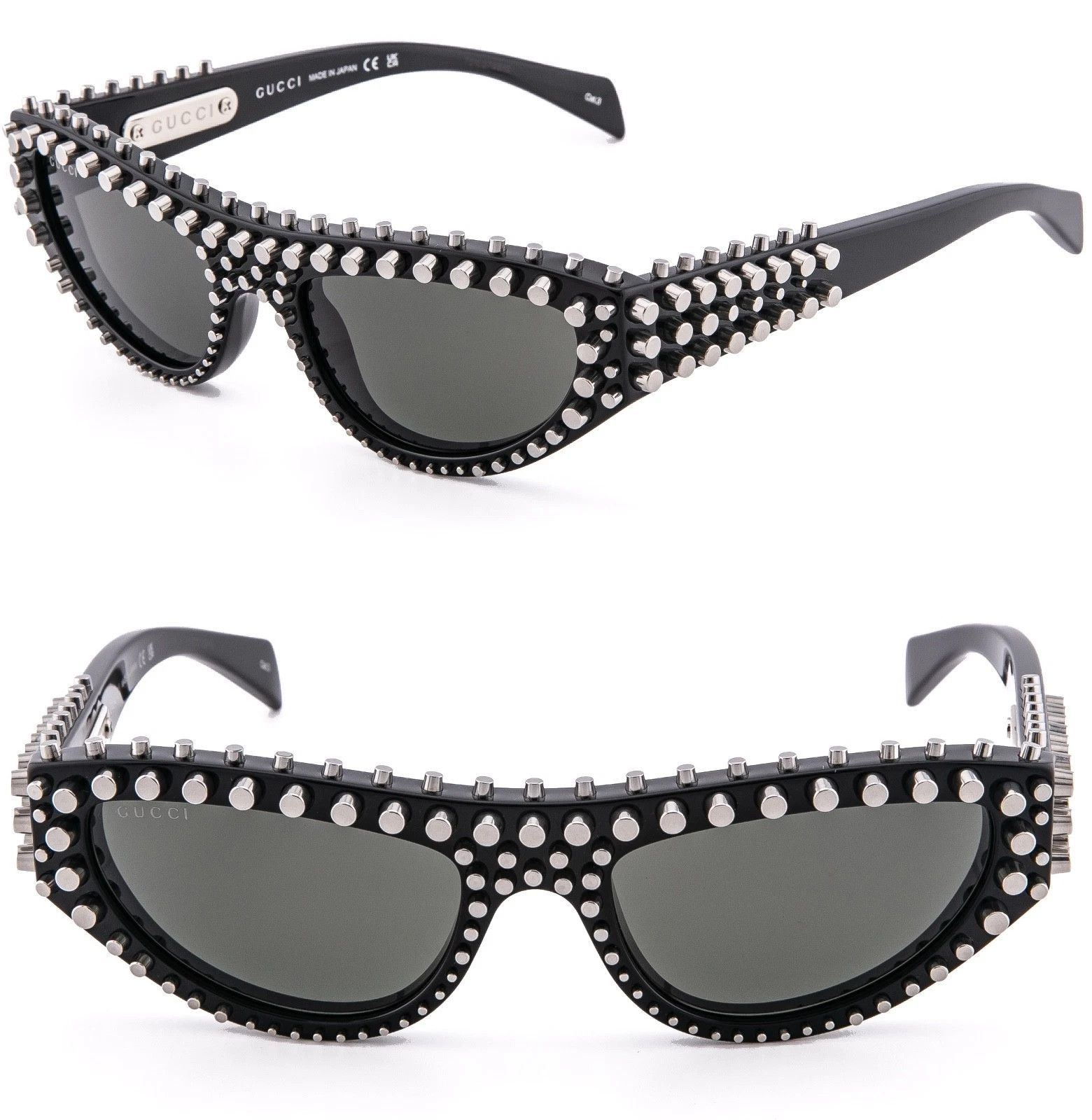 Gucci GUCCI GG1919S Black 1919 Stud Spike Cat Eye Mask Fashion 005 Size ONE SIZE - 1 Thumbnail