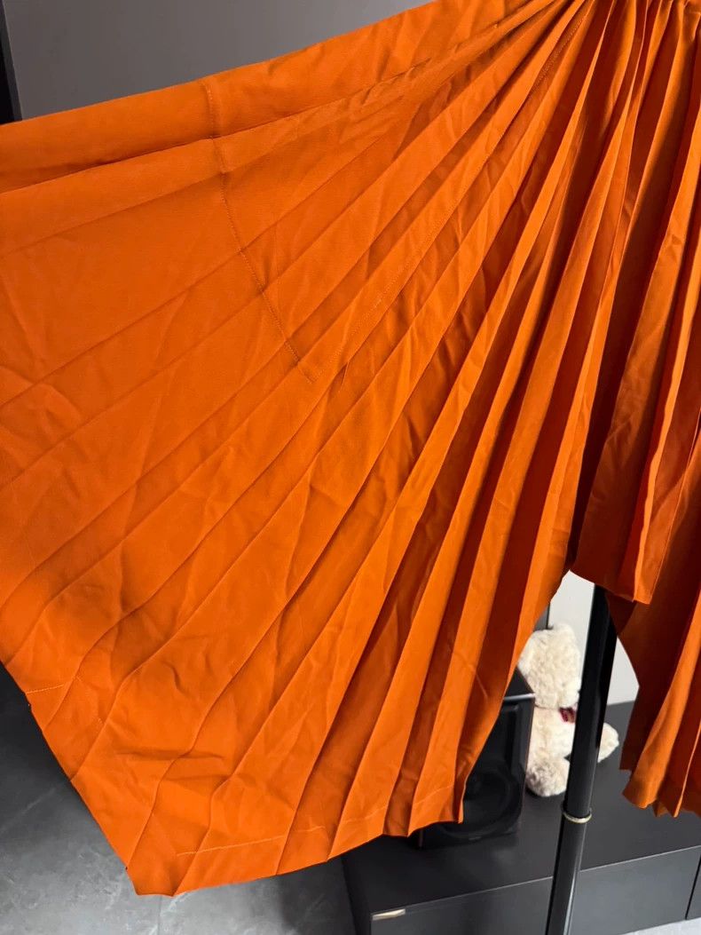 Issey Miyake Issey Miyake size:2 Main line orange wide-leg pants Size 22" - 2 Thumbnail