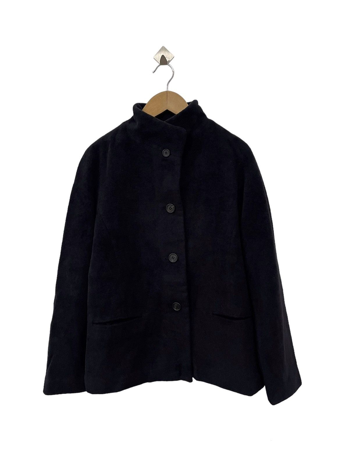Issey Miyake Angora Wool Issey Miyake White Label Jacket Size M / US 6-8 / IT 42-44 - 4 Thumbnail