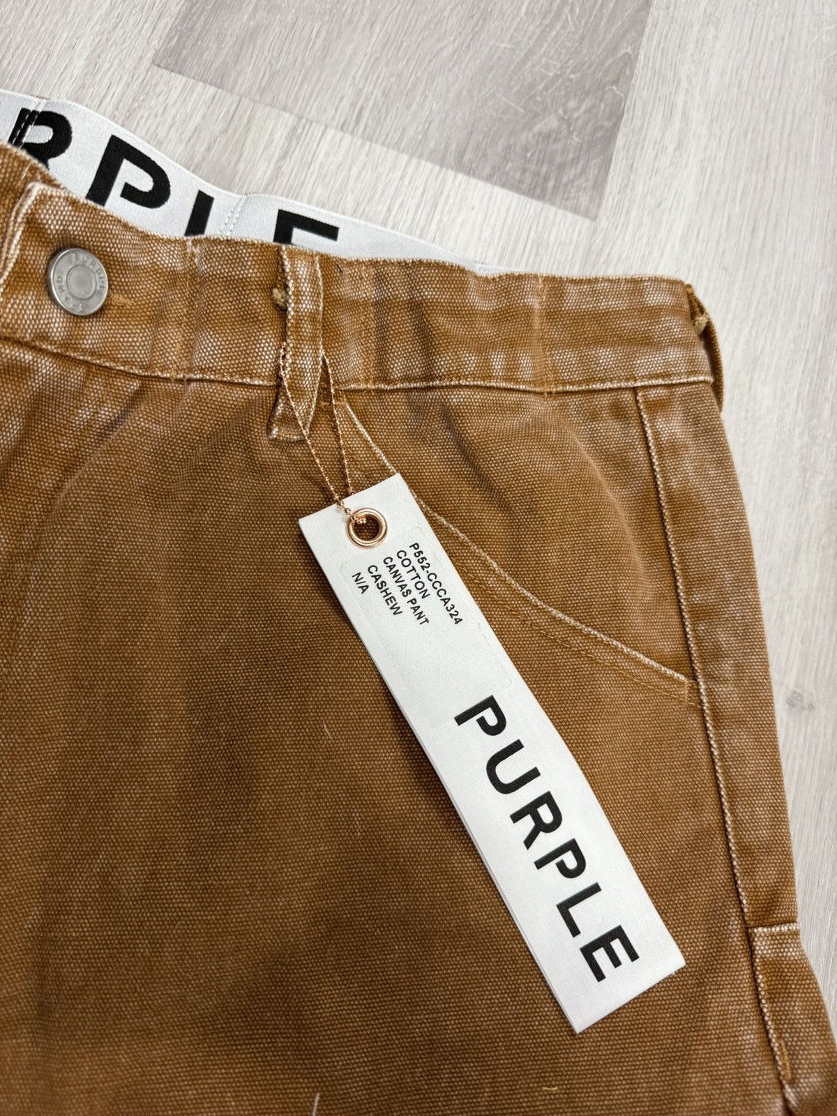 Purple Canvas Pants