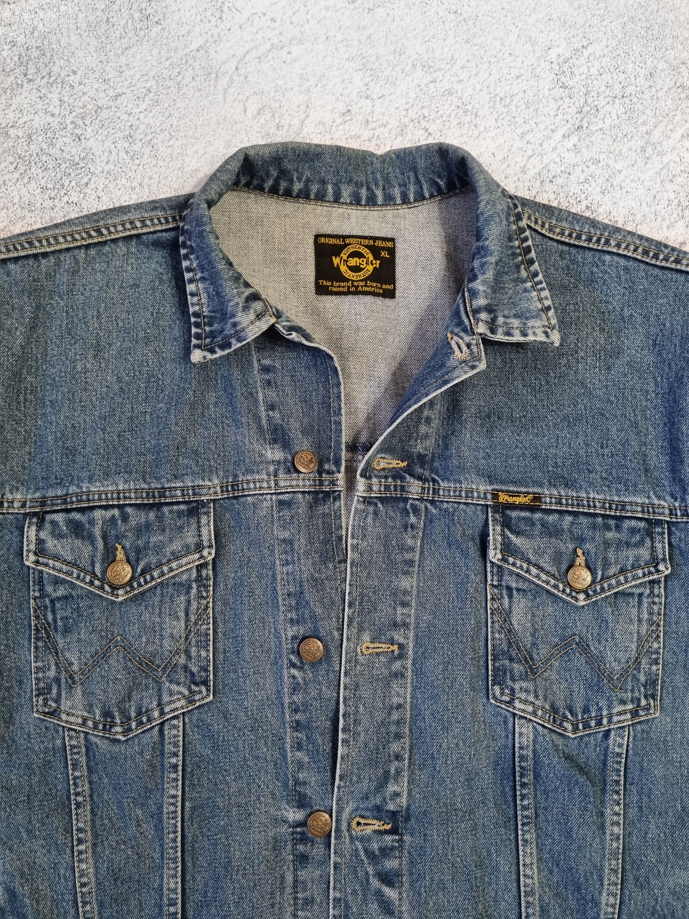 Wrangler Vintage 90's Wrangler Denim USA Jacket Size US XL / EU 56 / 4 - 4 Thumbnail
